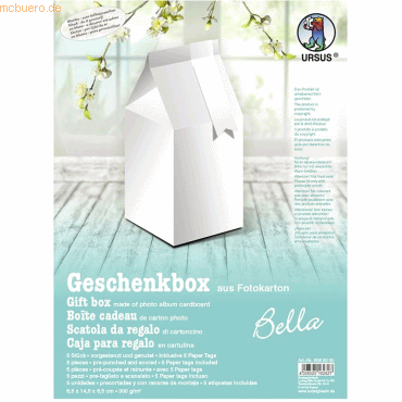 4008525162827 - Geschenkbox Bella 65x145x65cm VE=5 Stück weiß