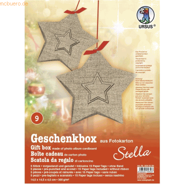 4008525158523 - Geschenkbox Stella 145x145x4cm VE=5 Stück Motiv 09