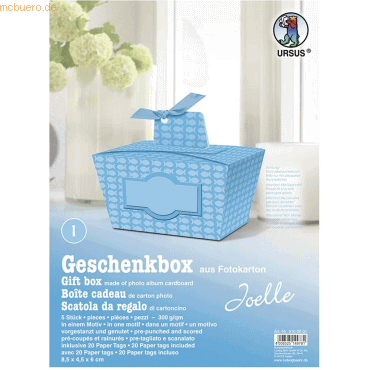 4008525149781 - Geschenkbox Joelle blau 85x45x6cm VE=5 Stück Motiv 01