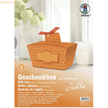 4008525149798 - Geschenkbox Joelle orange 85x45x6cm VE=5 Stück Motiv 02