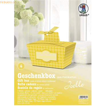 4008525149811 - Geschenkbox Joelle gelb 85x45x6cm VE=5 Stück Motiv 04