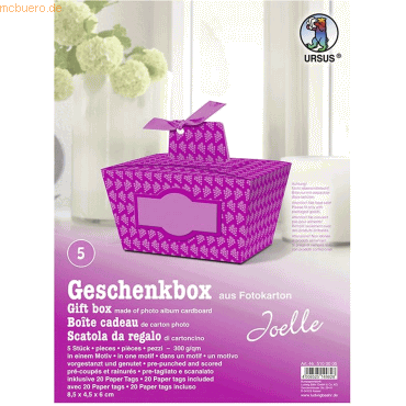 4008525149828 - Geschenkbox Joelle pink 85x45x6cm VE=5 Stück Motiv 05