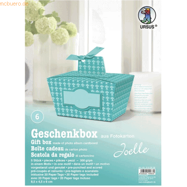 4008525149835 - Geschenkbox Joelle türkis 85x45x6cm VE=5 Stück Motiv 06