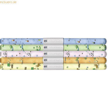4008525074830 - Transparentpapier Rolle 115g qm 50x61cm Comic 5 Motiv sort