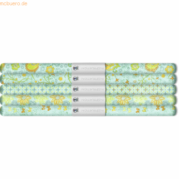 4008525733829 - 5 x Transparentpapier Rolle 115g qm 50x61cm Paradiso türki