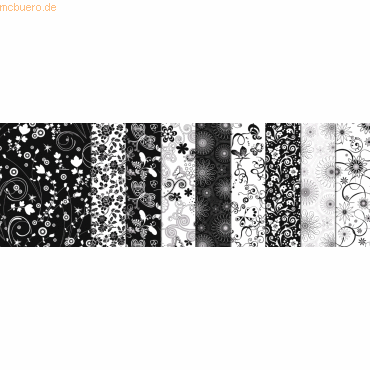 4008525093695 - 25 x Transparentpapier Rolle 115g qm 50x61cm Black & White 4008525093695 - 25 x Transparentpapier Rolle 115g qm 50x61cm Black & White