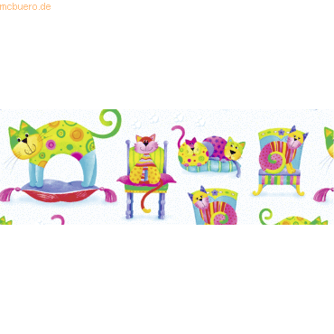 4008525011927 - 5 x Transparentpapier 115g qm A4 VE=5 Blatt Happy Kitty