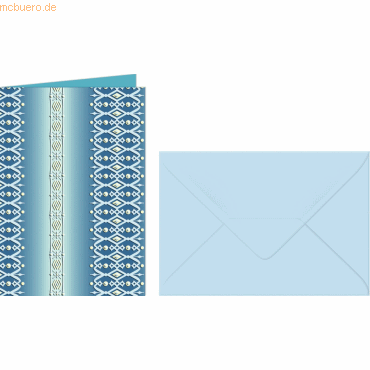 4008525695479 - 5 x Grußkarten+Umschläge Bordüren 113x165cm VE=5 Sets tü