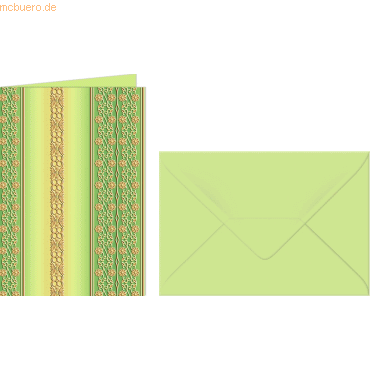 4008525695486 - 5 x Grußkarten+Umschläge Bordüren 113x165cm VE=5 Sets gr 4008525695486 - 5 x Grußkarten+Umschläge Bordüren 113x165cm VE=5 Sets gr