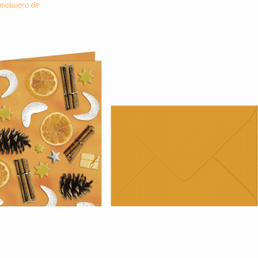 4008525695509 - 5 x Grußkarten+Umschläge Weihnachts-Potpourri 113x165cm 4008525695509 - 5 x Grußkarten+Umschläge Weihnachts-Potpourri 113x165cm
