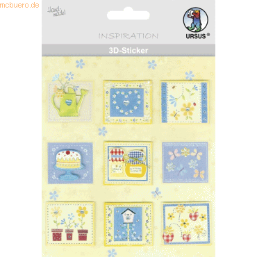 4008525694236 - 5 x 3D-Sticker Motiv 2 - Servietten 4008525694236 - 5 x 3D-Sticker Motiv 2 - Servietten