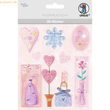 4008525694267 - 5 x 3D-Sticker Motiv 5 - sortiert