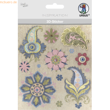 4008525020363 - 5 x 3D-Sticker Motiv 110