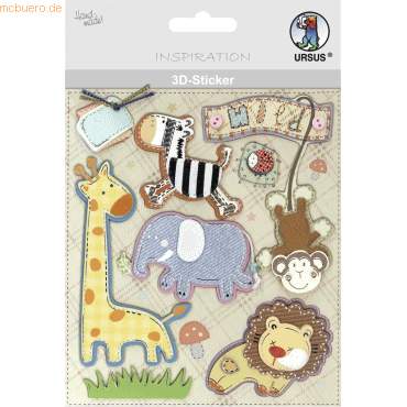 4008525724735 - 5 x 3D-Sticker Motiv 123