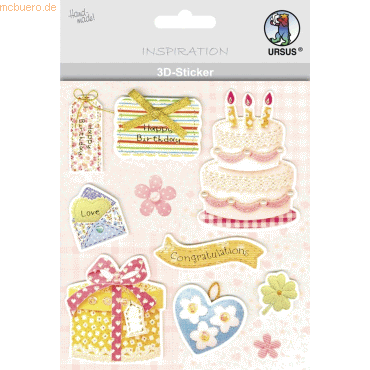 4008525694342 - 5 x 3D-Sticker Motiv 13 - Geschenke 4008525694342 - 5 x 3D-Sticker Motiv 13 - Geschenke
