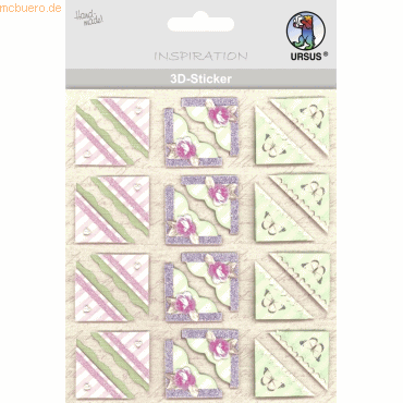 4008525010463 - 5 x 3D-Sticker Motiv 26 - Servietten