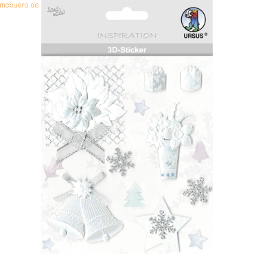 4008525694588 - 5 x 3D-Sticker Motiv 80 - Winter