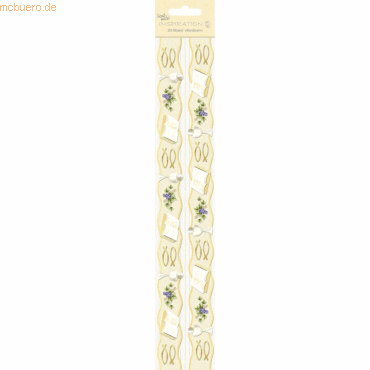 4008525020172 - 5 x 3D-Sticker Bordüren Motiv 07