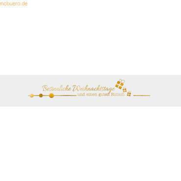 4008525213635 - 5 x Banderole weiß gold Motiv 11 Besinnliche Weihnachtstag 4008525213635 - 5 x Banderole weiß gold Motiv 11 Besinnliche Weihnachtstag