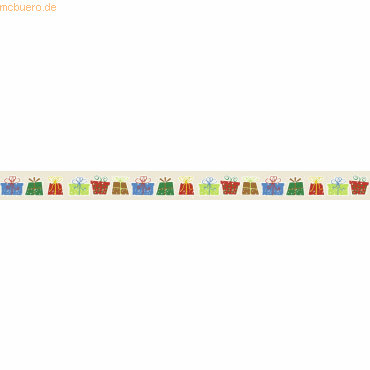 4008525161998 - 5 x Masking Tape 15mmx10m Weihnachtspäckchen