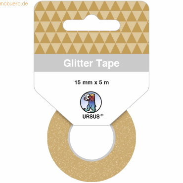 4008525189329 - 5 x Glitter Tape 15mmx5m champagner