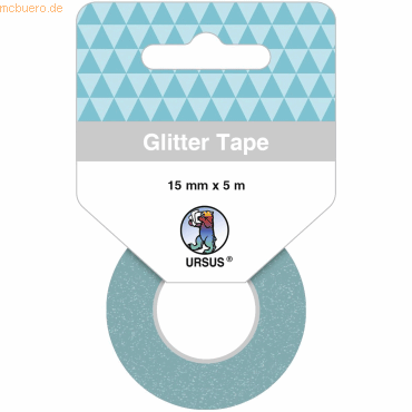 4008525189404 - 5 x Glitter Tape 15mmx5m himmelblau