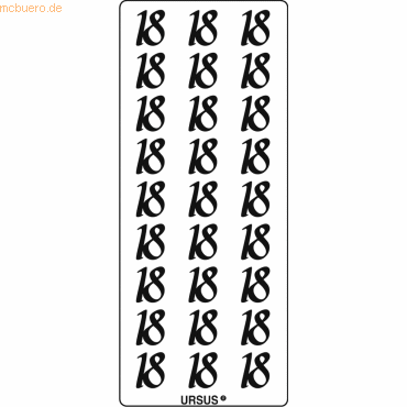 4008525093053 - 5 x Kreativsticker 10x23cm Motiv 111 VE=1 Stück gold