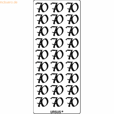 4008525020066 - 5 x Kreativsticker 10x23cm Motiv 107 VE=1 Stück silber
