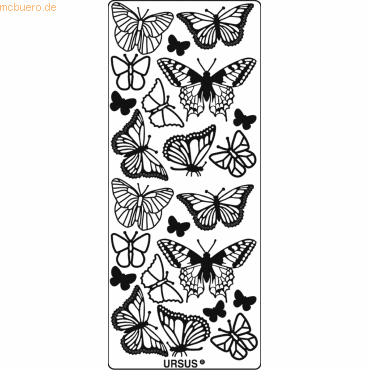 4008525646556 - 5 x Kreativsticker 10x23cm Motiv 16 VE=1 Stück silber 4008525646556 - 5 x Kreativsticker 10x23cm Motiv 16 VE=1 Stück silber