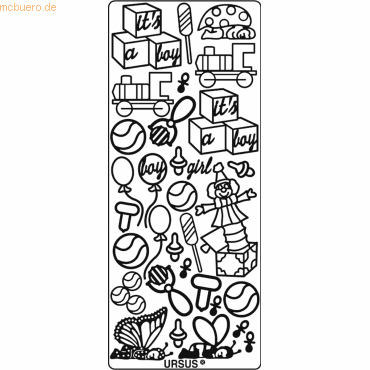 4008525647515 - 5 x Kreativsticker 10x23cm Motiv 23 VE=1 Stück multicolor 4008525647515 - 5 x Kreativsticker 10x23cm Motiv 23 VE=1 Stück multicolor