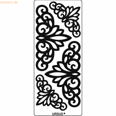 4008525648413 - 5 x Hologramm-Kreativsticker 10x23cm Motiv 45 VE=1 Stück g