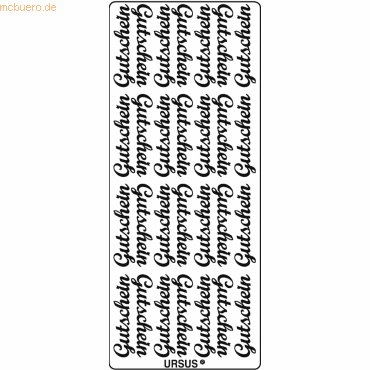 4008525647249 - Kreativsticker 10x23cm Motiv 05 VE=5 Stück gold