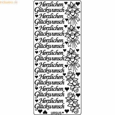 4008525647270 - Kreativsticker 10x23cm Motiv 08 VE=5 Stück gold 4008525647270 - Kreativsticker 10x23cm Motiv 08 VE=5 Stück gold