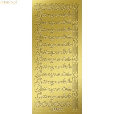 4008525150107 - Kreativsticker 10x23cm Motiv 113 VE=5 Stück gold 4008525150107 - Kreativsticker 10x23cm Motiv 113 VE=5 Stück gold