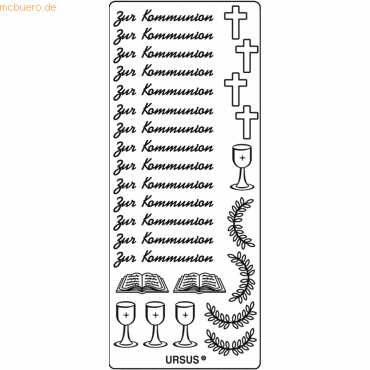 4008525650119 - Kreativsticker 10x23cm Motiv 32 VE=5 Stück silber 4008525650119 - Kreativsticker 10x23cm Motiv 32 VE=5 Stück silber