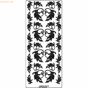 4008525650539 - Kreativsticker 10x23cm Motiv 48 VE=5 Stück silber