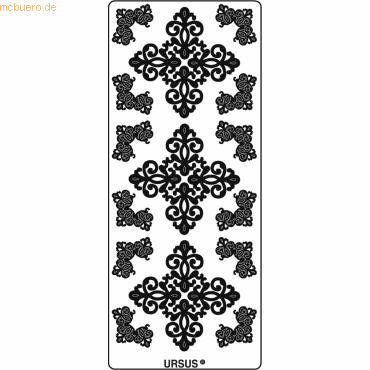 4008525650560 - Kreativsticker 10x23cm Motiv 50 VE=5 Stück silber 4008525650560 - Kreativsticker 10x23cm Motiv 50 VE=5 Stück silber