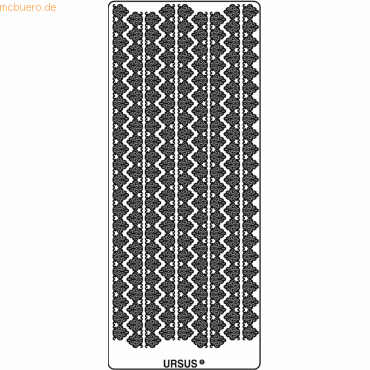 4008525650553 - Kreativsticker 10x23cm Motiv 51 VE=5 Stück silber