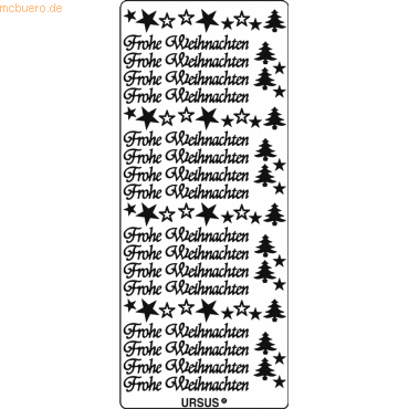 4008525650652 - Kreativsticker 10x23cm Motiv 59 VE=5 Stück silber
