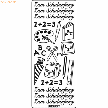 4008525013549 - Kreativsticker 10x23cm Motiv 89 VE=5 Stück silber