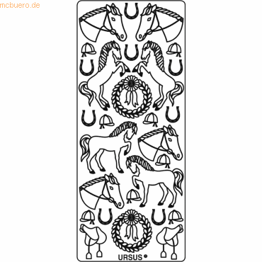 4008525648741 - Kreativsticker 10x23cm Motiv 19 VE=5 Stück kupfer