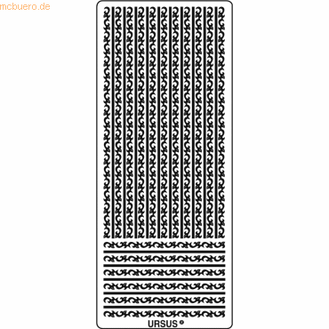 4008525648802 - Kreativsticker 10x23cm Motiv 37 VE=5 Stück kupfer