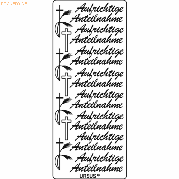 4008525019244 - Kreativsticker 10x23cm Motiv 101 VE=5 Stück schwarz 4008525019244 - Kreativsticker 10x23cm Motiv 101 VE=5 Stück schwarz