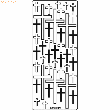 4008525019435 - Kreativsticker 10x23cm Motiv 105 VE=5 Stück schwarz 4008525019435 - Kreativsticker 10x23cm Motiv 105 VE=5 Stück schwarz