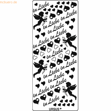 4008525649458 - Hologramm-Kreativsticker 10x23cm Motiv 27 VE=5 Stück silbe