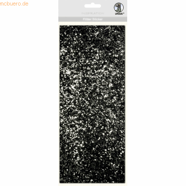 4008525214106 - 5 x Flitter Sticker schwarz und silber 4008525214106 - 5 x Flitter Sticker schwarz und silber