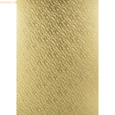 4008525346197 - Bastelpapier Highlight 215g qm 23x33cm VE=5 Blatt gold San