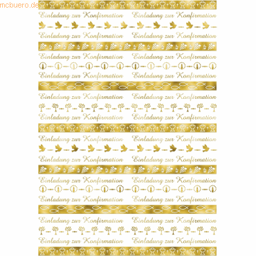 4008525159513 - Designkarton Bordüren gold 200g qm A4 VE=5 Blatt Motiv 1 4008525159513 - Designkarton Bordüren gold 200g qm A4 VE=5 Blatt Motiv 1