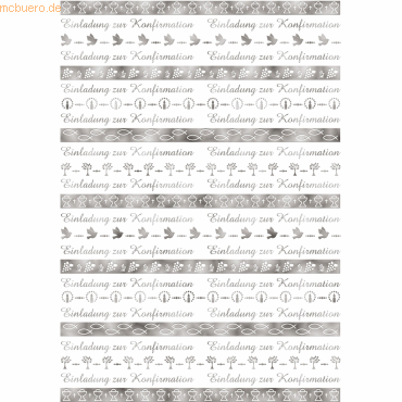 4008525159490 - Designkarton Bordüren gold 200g qm A4 VE=25 Blatt Motiv