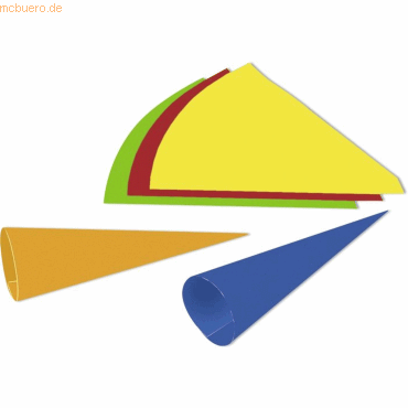 4008525643074 - Schultüten Fotokarton 41cm VE=10 Stück sonnengelb 4008525643074 - Schultüten Fotokarton 41cm VE=10 Stück sonnengelb